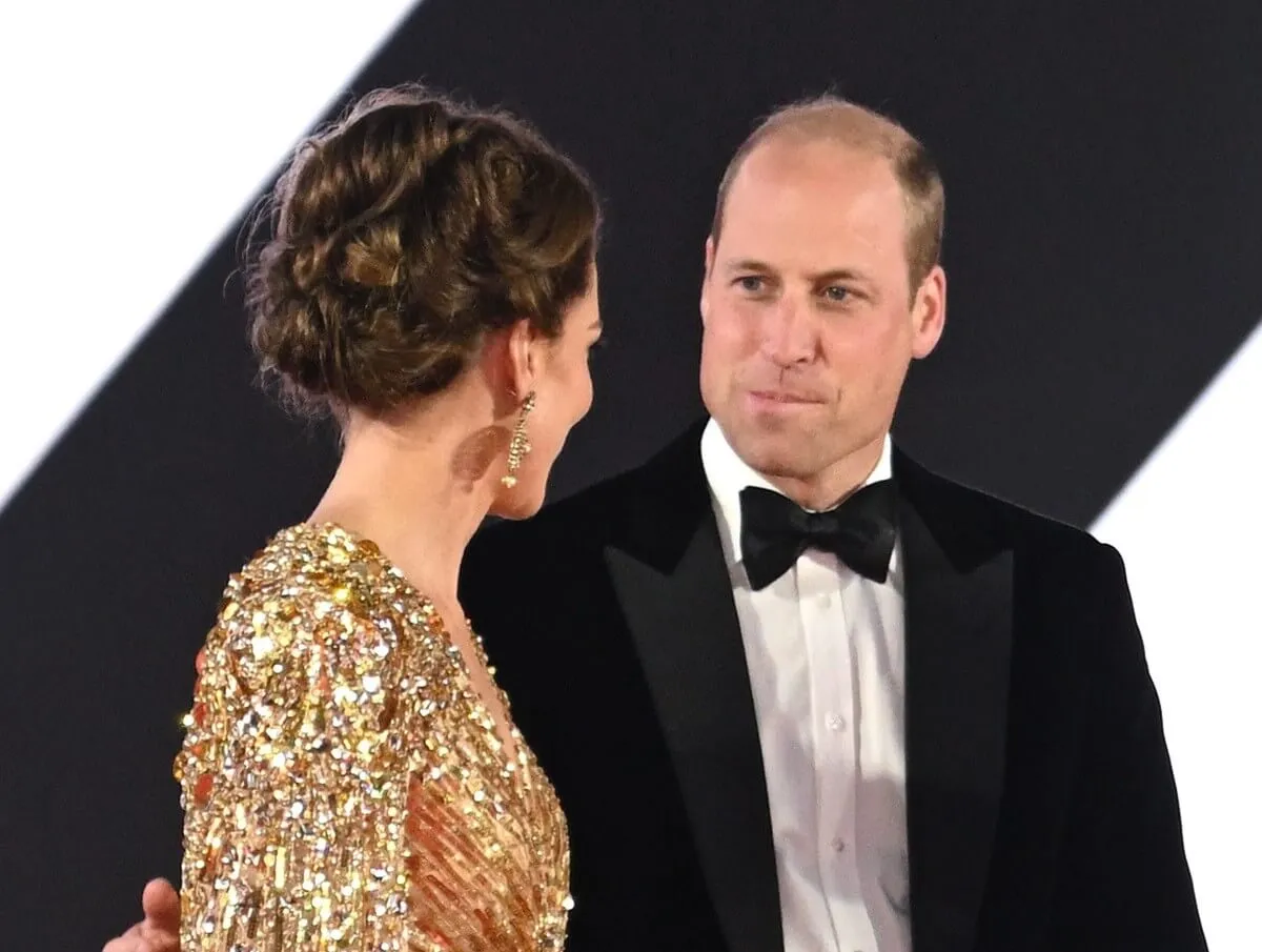 Kate Middleton and Prince William attend the 'No Time To Die' world premiere in London