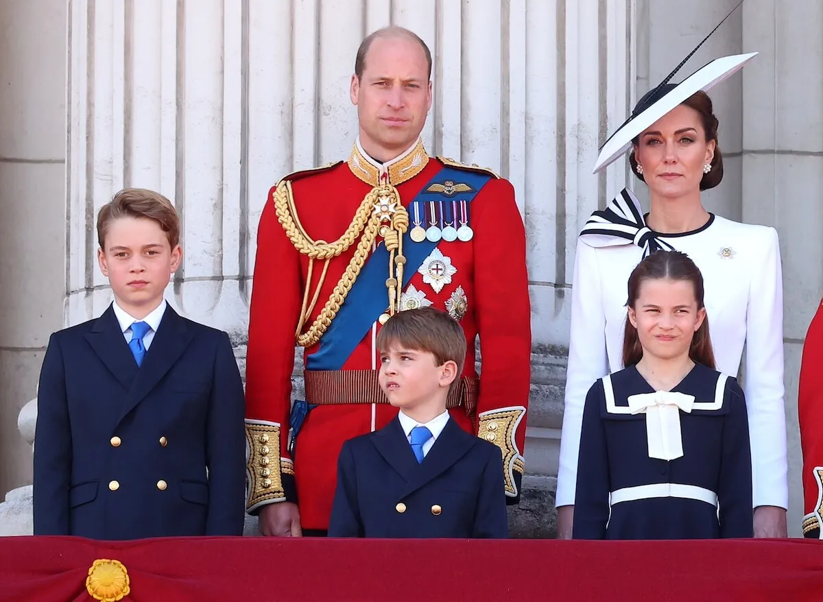 Prince George with his family at Trooping the Colour 2024