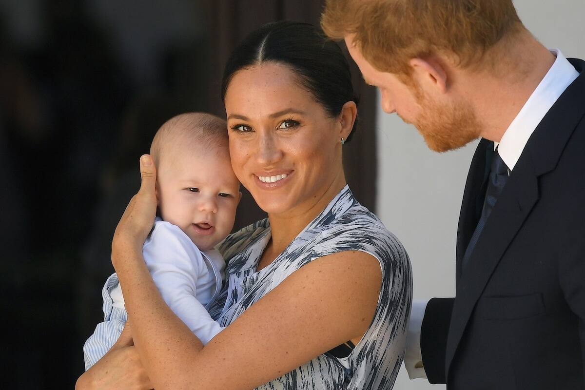 Prince Harry and Meghan Markle with Prince Archie in 2019