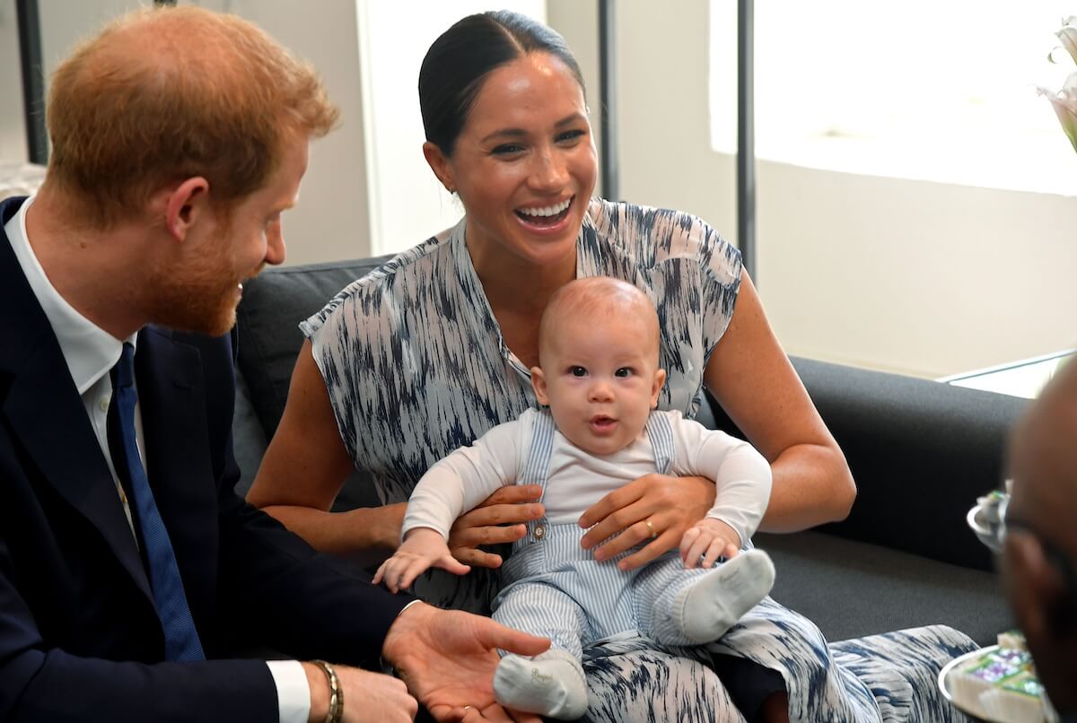 Prince Harry and Meghan Markle with Prince Archie in 2019