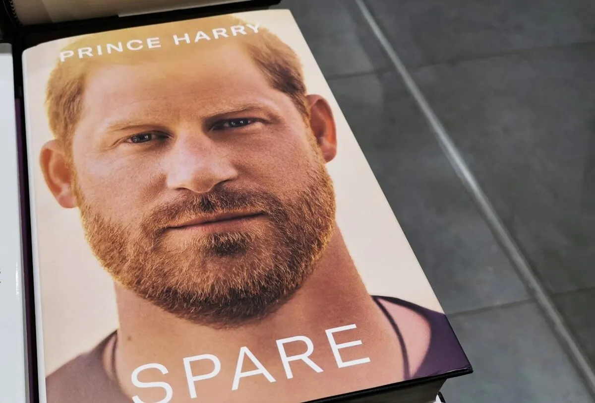 Prince Harry's memoir 'Spare' is seen in a bookstore in Krakow, Poland