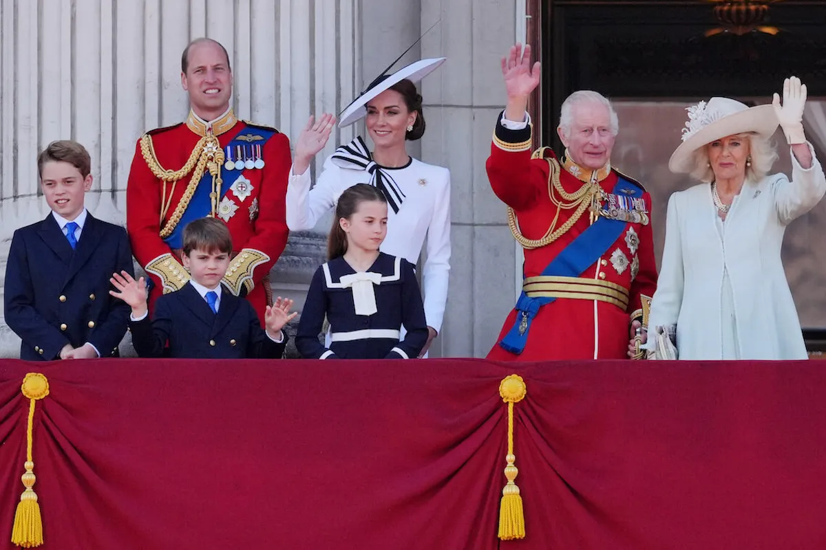 Prince Louis, who made a 'telling' gesture at Trooping the Colour, on the Buckingham Palace balcony with fellow royals