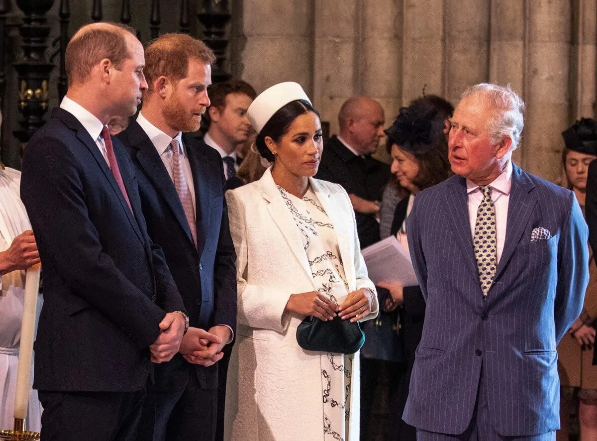 Prince William, Prince Harry, Meghan Markle, and King Charles attend a Commonwealth Day service at Westminster Abbey