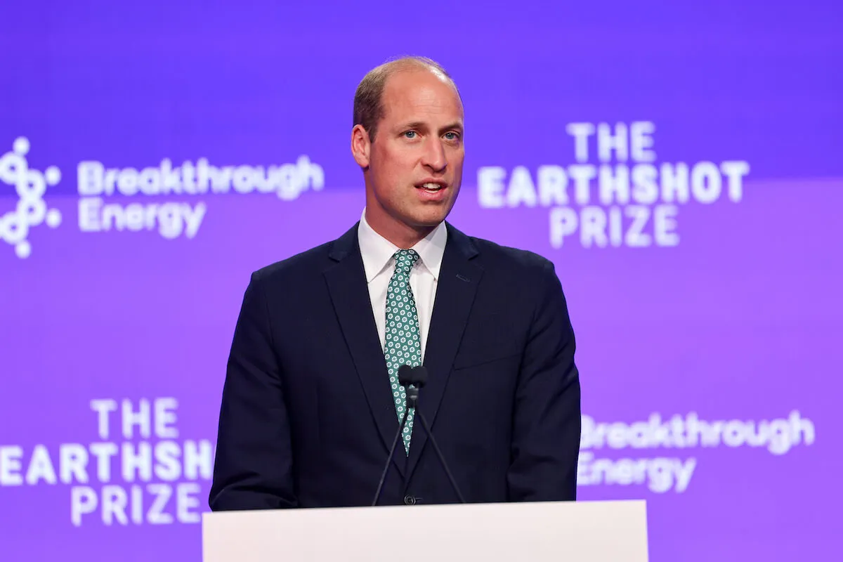 Prince William, who has become the person Princess Diana wanted him to be, wears a suit and delivers a speech.