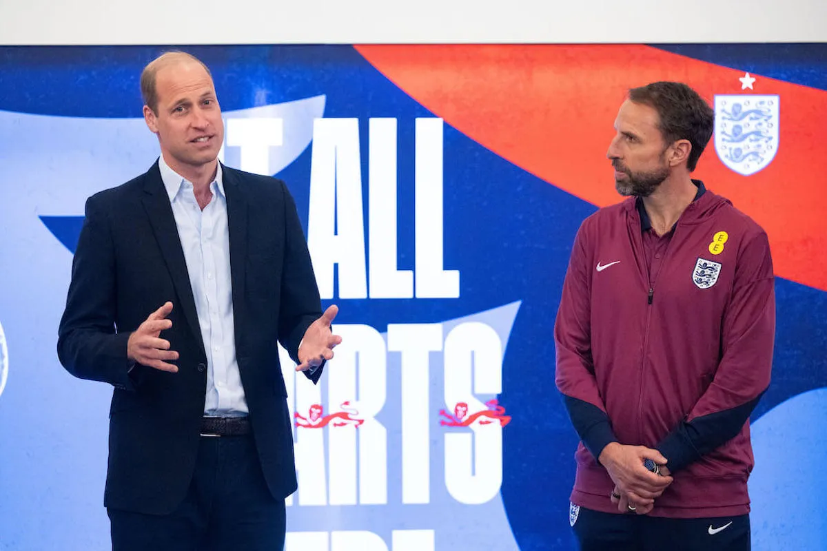 Prince William, who shared Prince Louis' advice for players, visits Team England