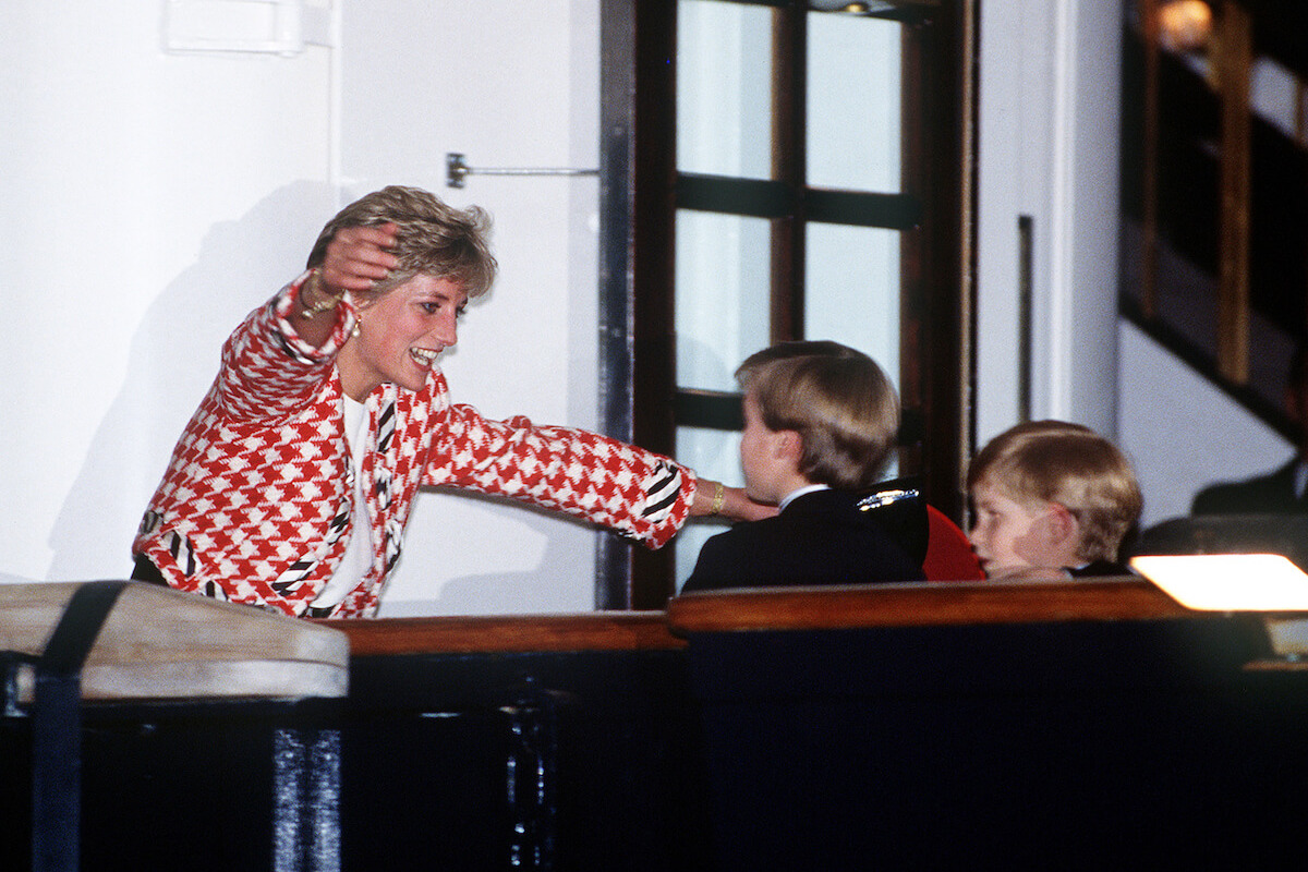 Princess Diana, Prince Harry, and Prince William in Canada