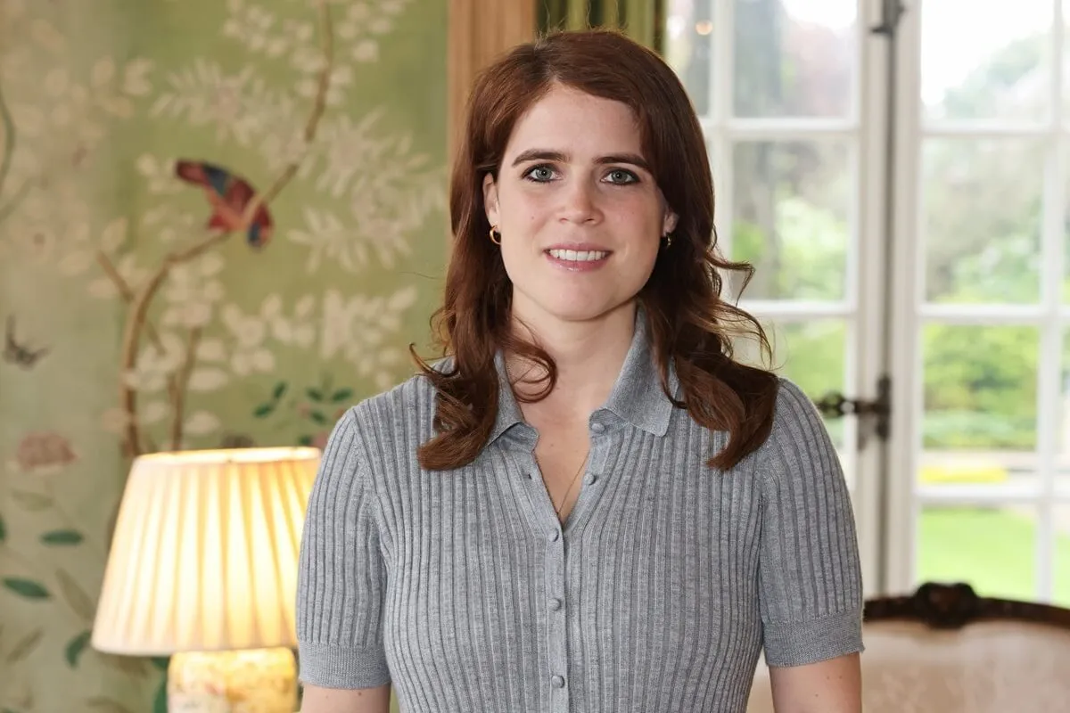 Princess Eugenie attends a reception and panel discussion on the fashion industry's commitment to sustainability