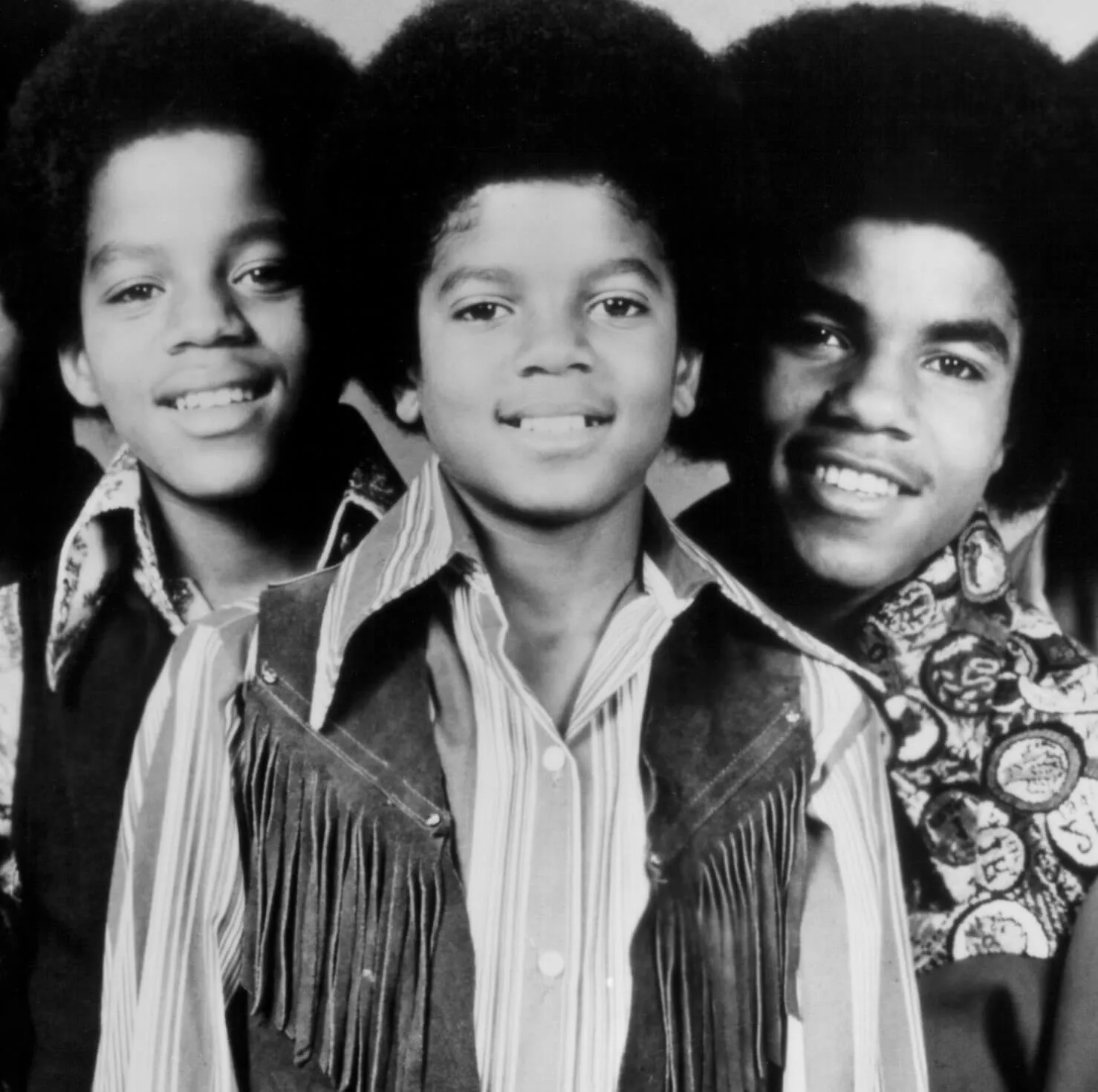 Members of The Jackson 5 smiling