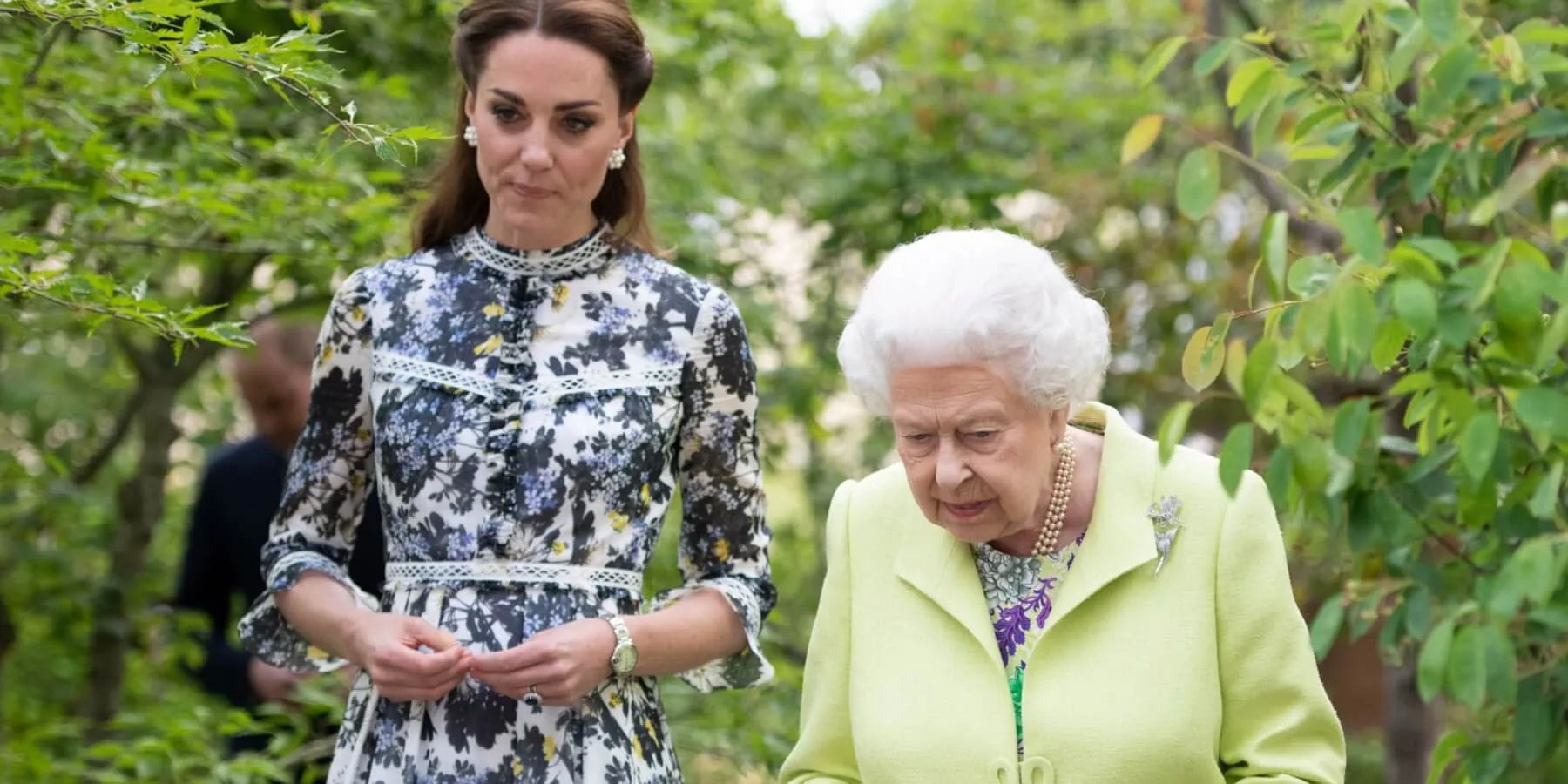 Kate Middleton and Queen Elizabeth photographed in 2019.