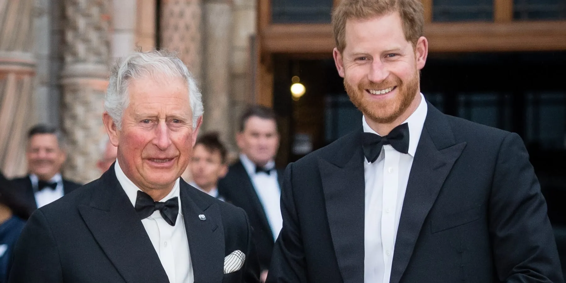 King Charles and Prince Harry photographed in 2019
