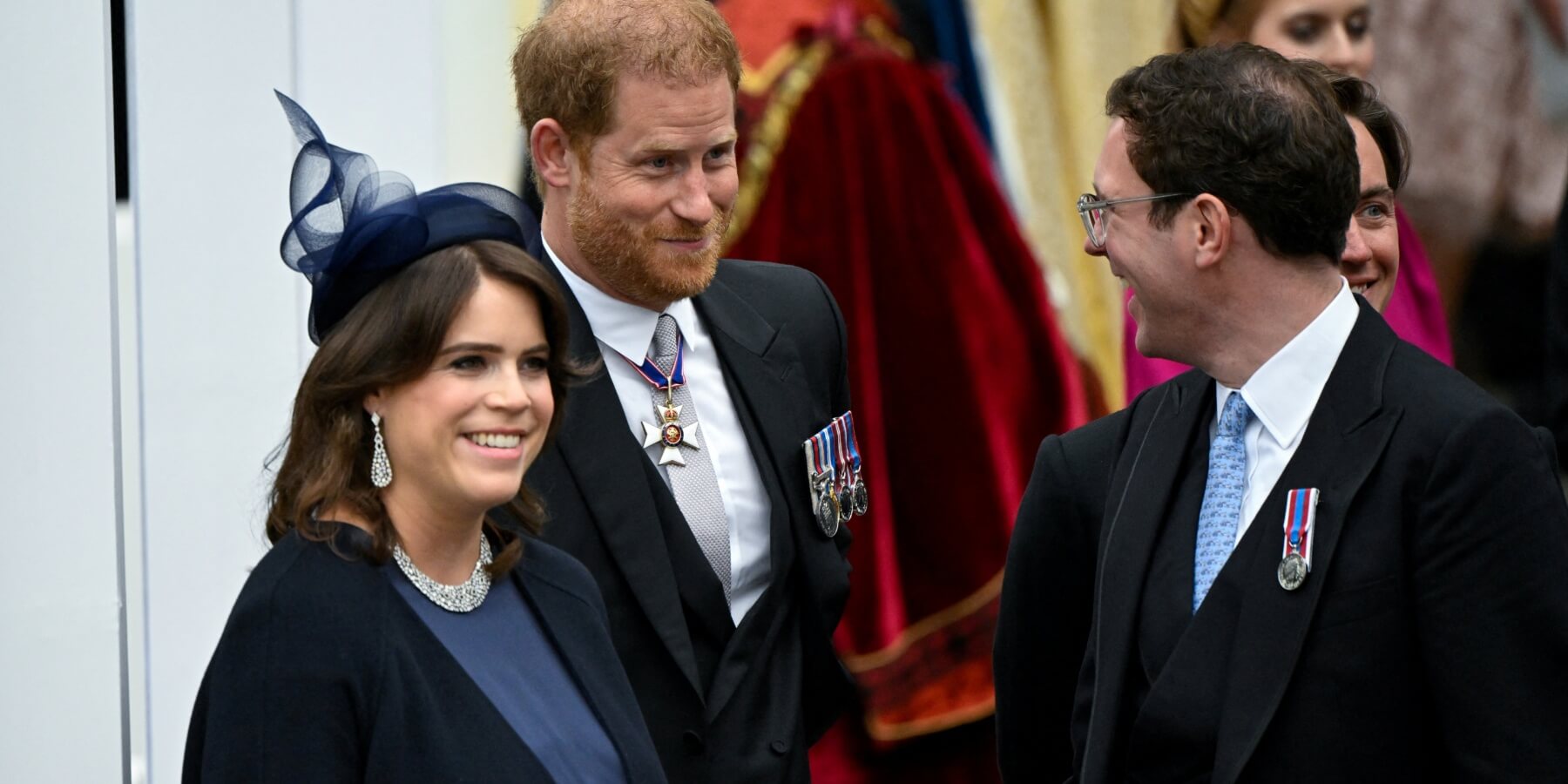 Princess Eugenie, Prince Harry and Jack Brooksbank in 2023