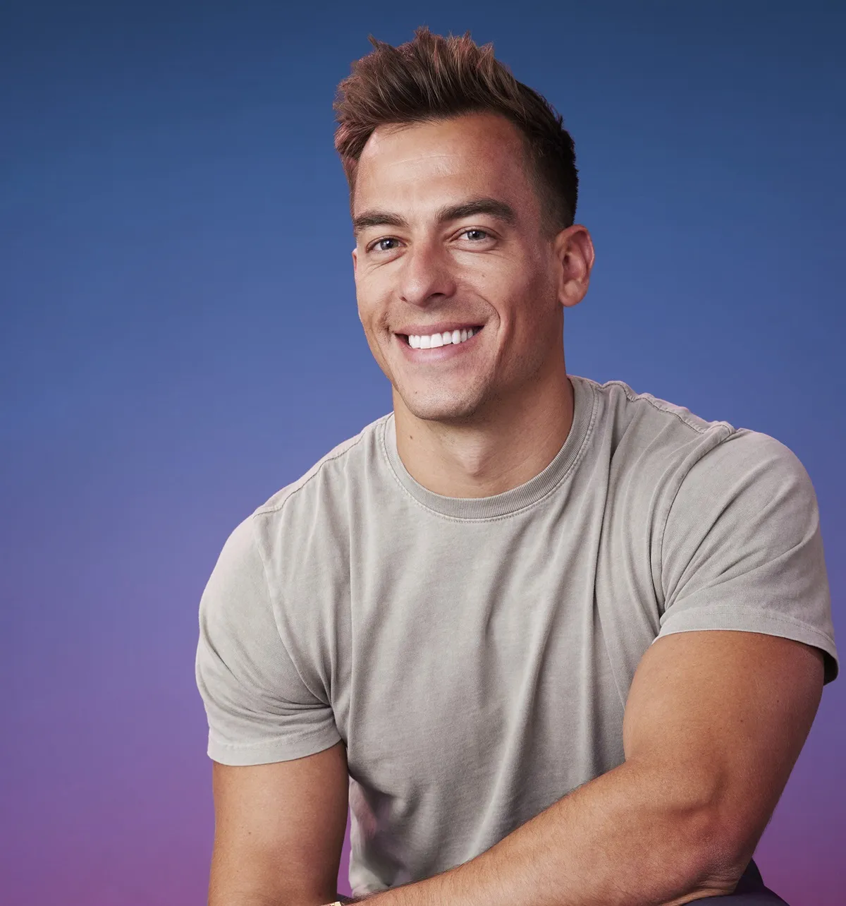 Aaron Erb in promotional photos for 'The Bachelorette' season 21