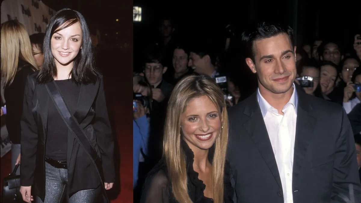 2000s heartthrobs Rachael Leigh Cook, Freddie Prinze Jr., and Sarah Michelle Gellar pose in 2000