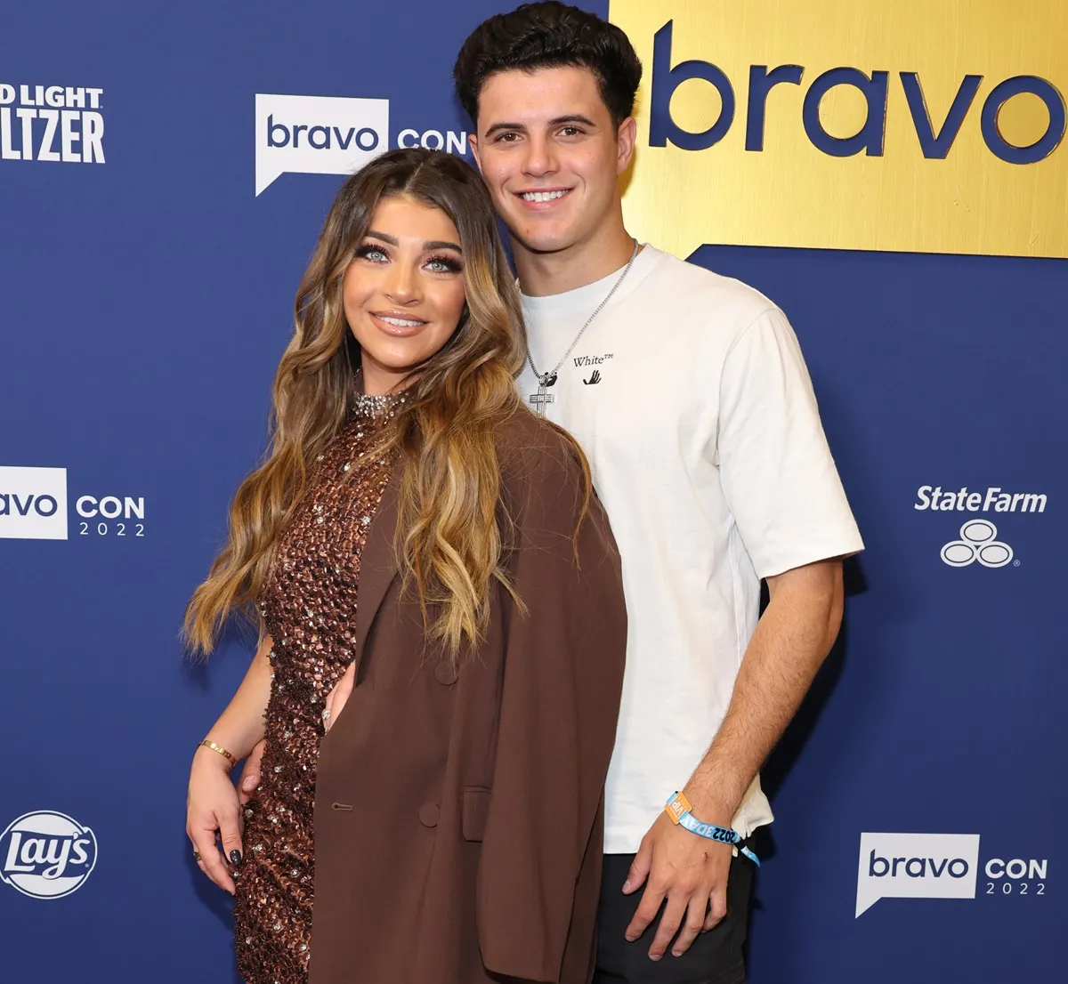 Gia Giudice and Christian Carmichael attend BravoCon together 