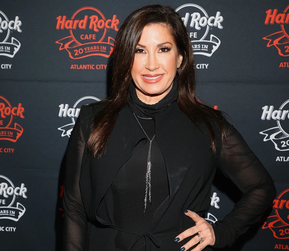 Jacqueline Laurita walks the red carpet during Hard Rock Cafe's 20th Anniversary bash on Tuesday, November 15, 2016, in Atlantic City, NJ. The event celebrates Hard Rock's two-decade commitment to the Atlantic City Communit