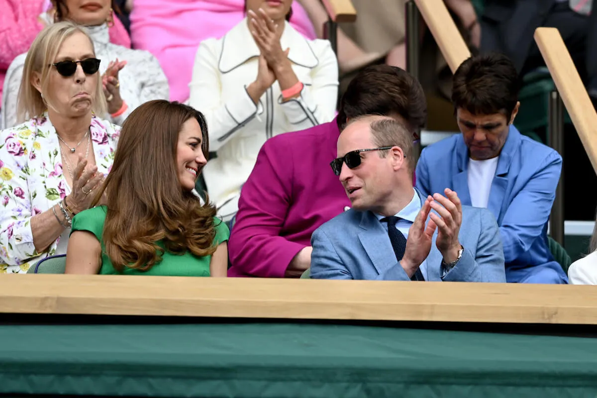 Kate Middleton and Prince William, who isn't likely to join Kate Middleton at Wimbledon, at the tournament in 2021