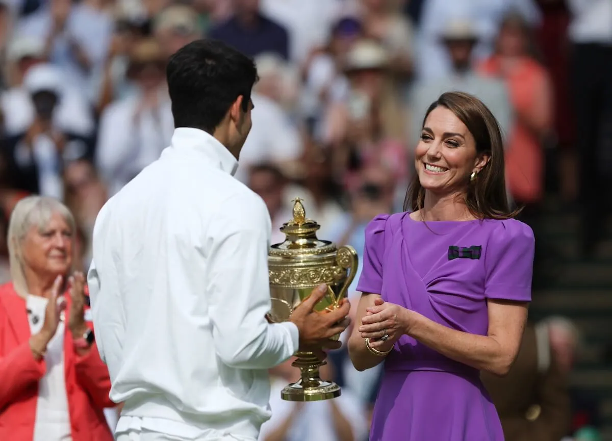 Kate Middleton faces Carlos Alcaraz at Wimbledon