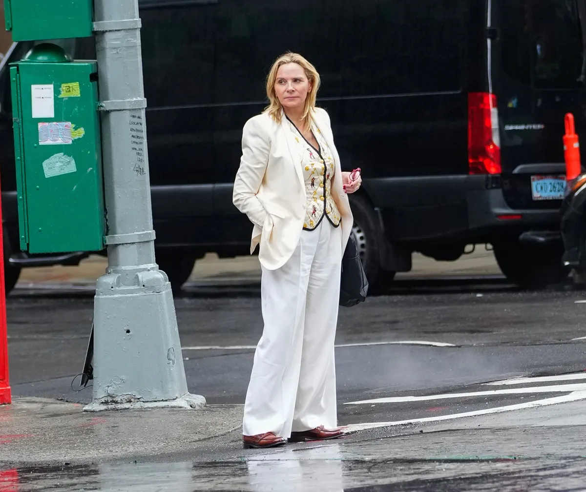 Kim Cattrall is seen on June 06, 2024 in New York City.