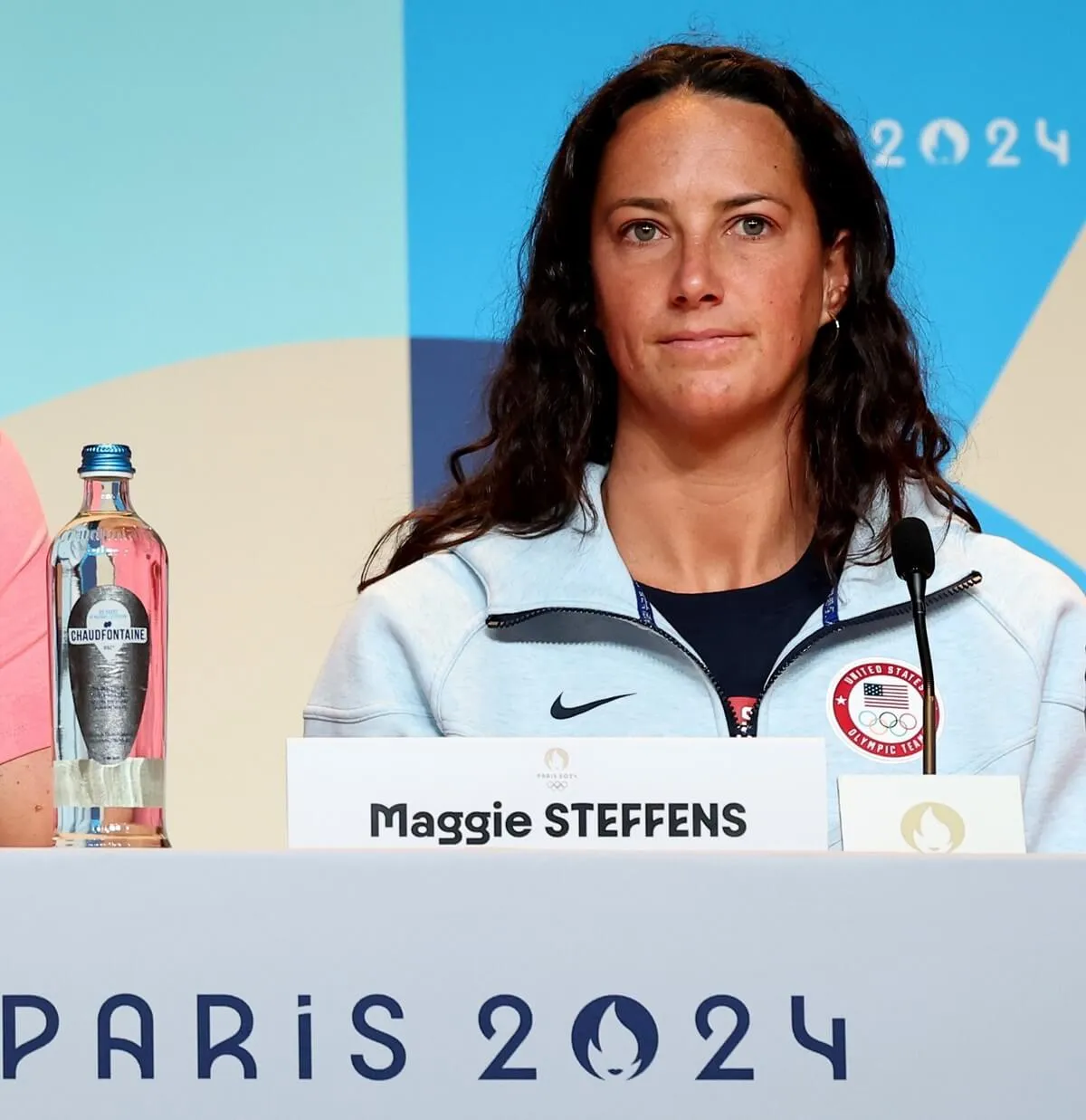 Maggie Steffens of Team USA at the World Aquatics Press Conference