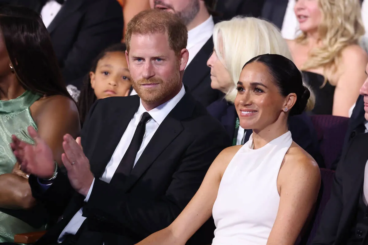 Prince Harry and Meghan Markle, whose children are Prince Harry's 'perfect way back' to royal life, at the ESPYs