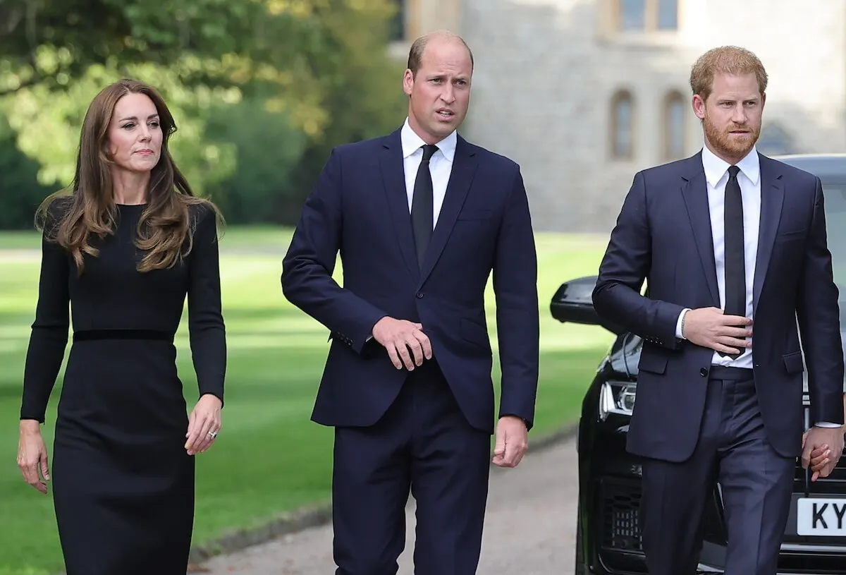 Kate Middleton, Prince William, and Prince Harry