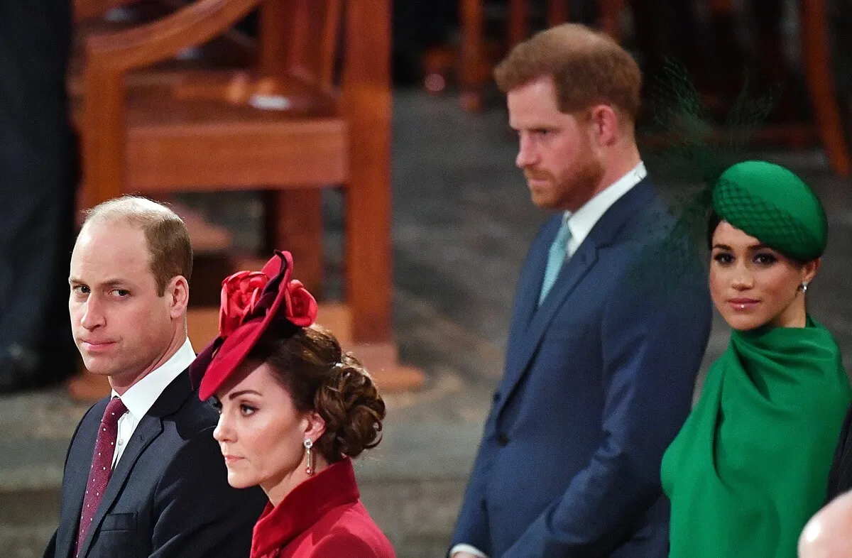 Prince William, Kate Middleton, Prince Harry, and Meghan Markle attend the Commonwealth Day Service 2020
