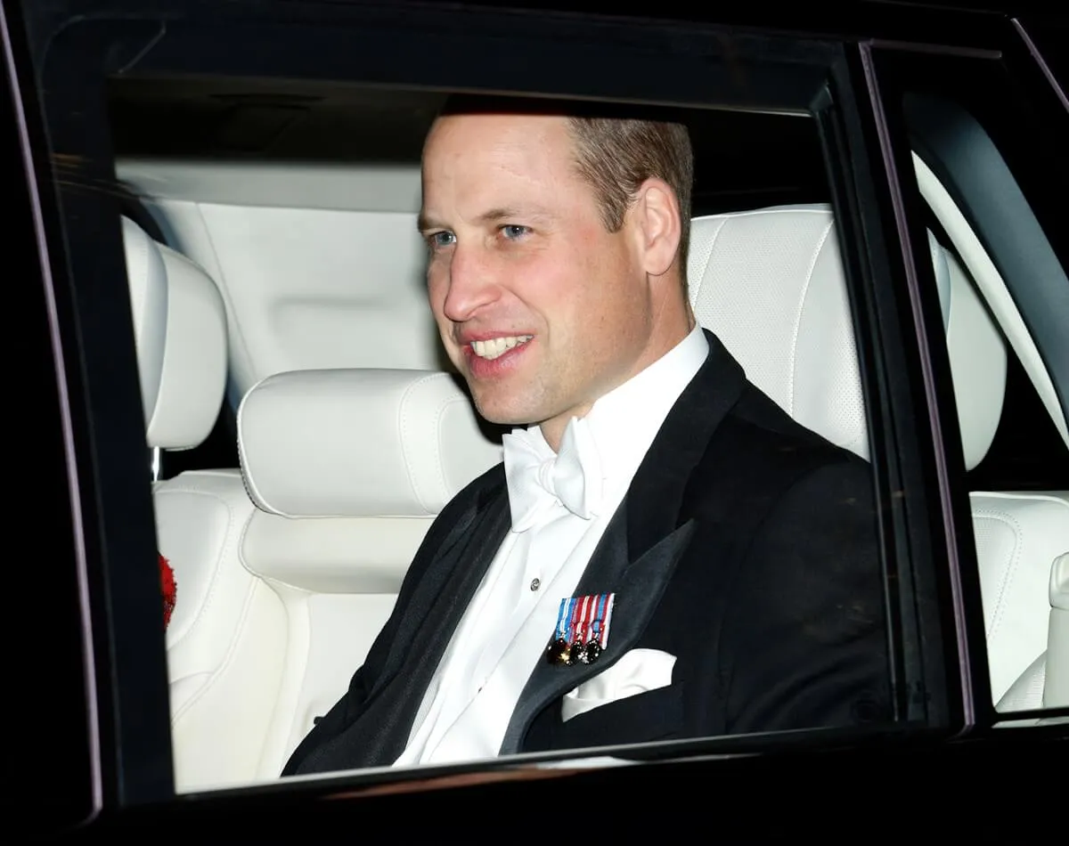 Prince William departs after attending the annual Reception for Members of the Diplomatic Corps at Buckingham Palace