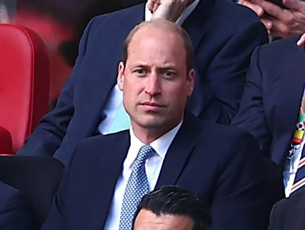 Prince William looks on during the UEFA EURO 2024 quarter-final match between England and Switzerland
