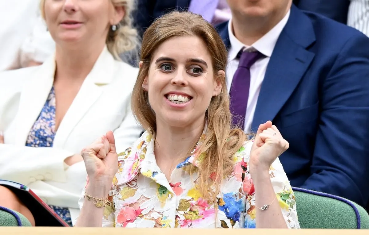 Princess Beatrice attends day nine of the Wimbledon Tennis Championships at the All England Lawn Tennis and Croquet Club