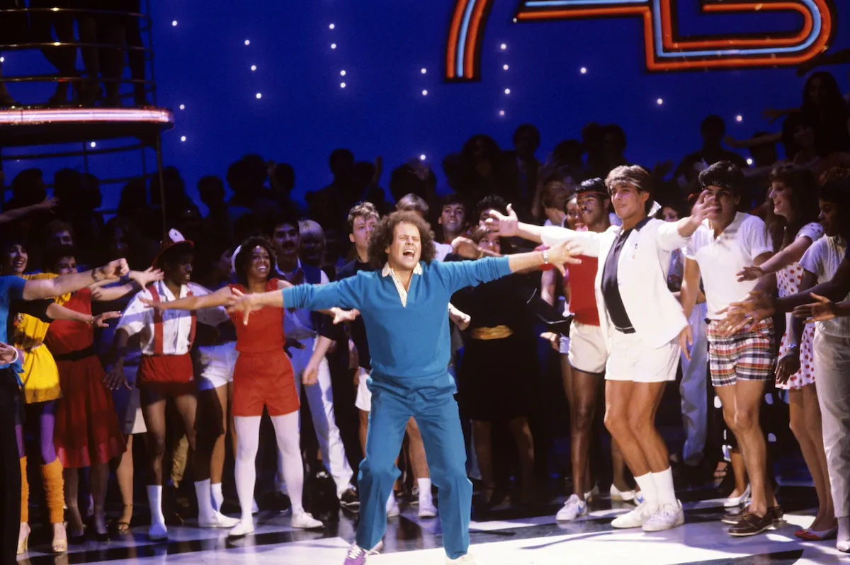 Richard Simmons dancing on 'American Bandstand' in 1982