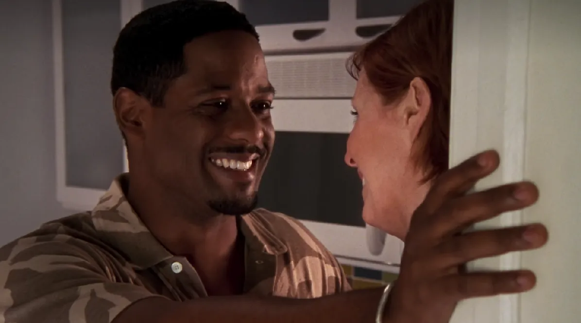 Blair Underwood as Dr. Robert Leeds and Cynthia Nixon as Miranda Hobbes in 'Sex and the City'