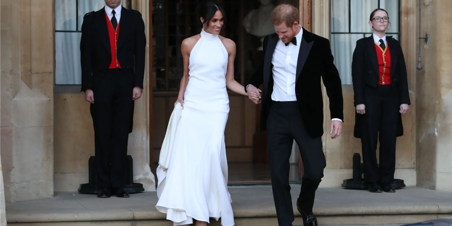 Meghan Markle and Prince Harry on their wedding day in 2018