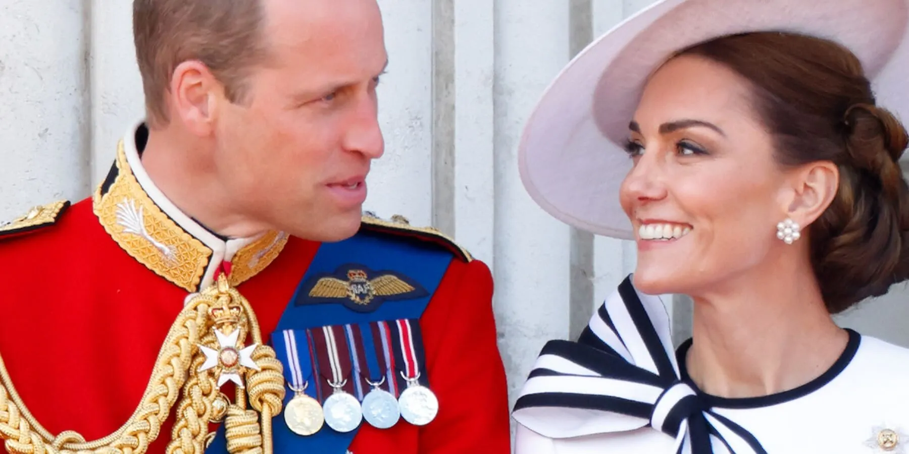 Prince William and Kate Middleton appear at Trooping the Color 2024