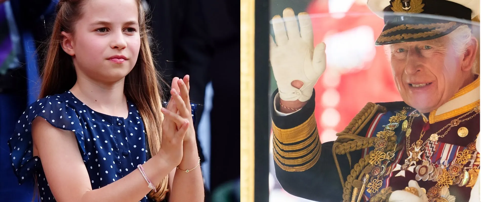 Princess Charlotte and King Charles wear matching friendship bracelets