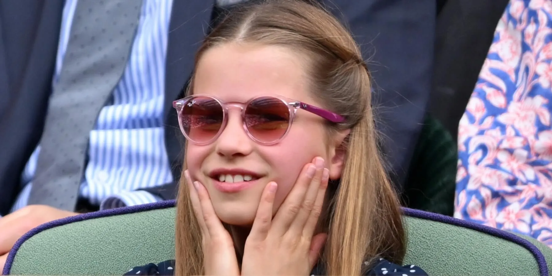 Princess Charlotte watching a tennis match