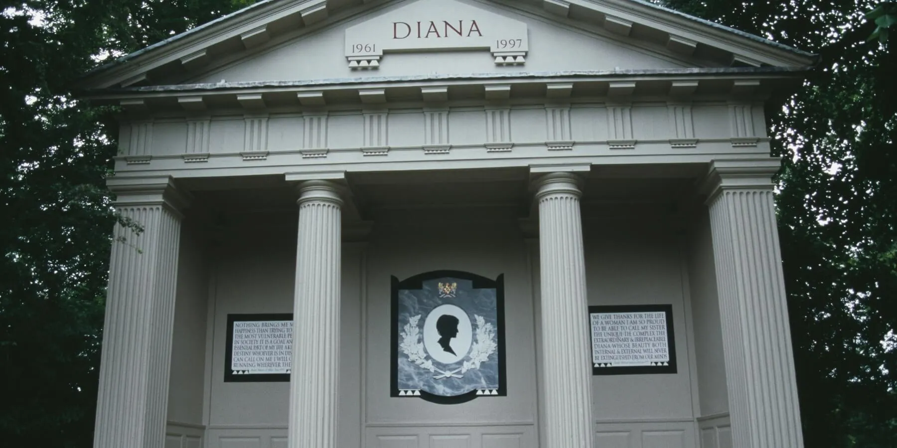 Princess Diana's memorial located at Althorp House
