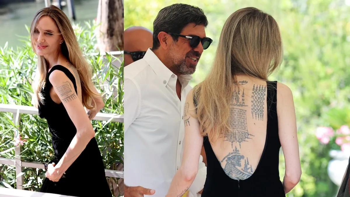 Angelina Jolie Shows Off Extensive Back Tattoos for 1st Time in Years