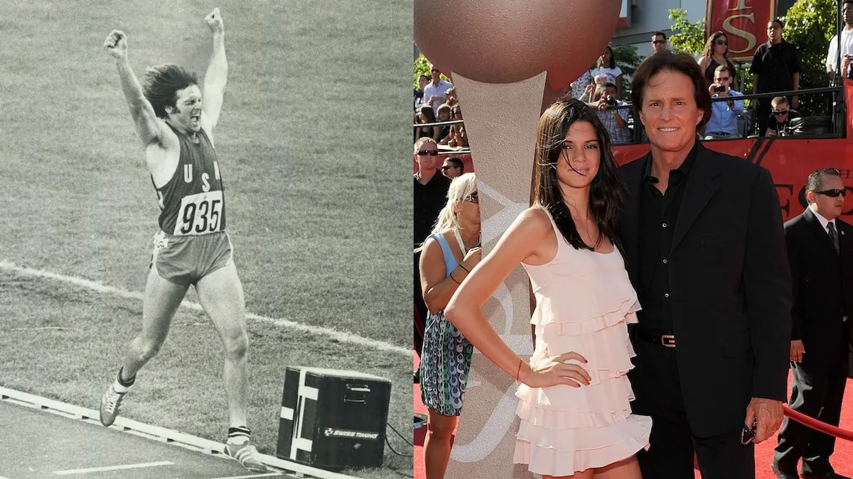 Bruce Jenner, now Caitlyn Jenner, stands with his daughter, Kendall Jenner, on the red carpet at the 2009 ESPY Awards