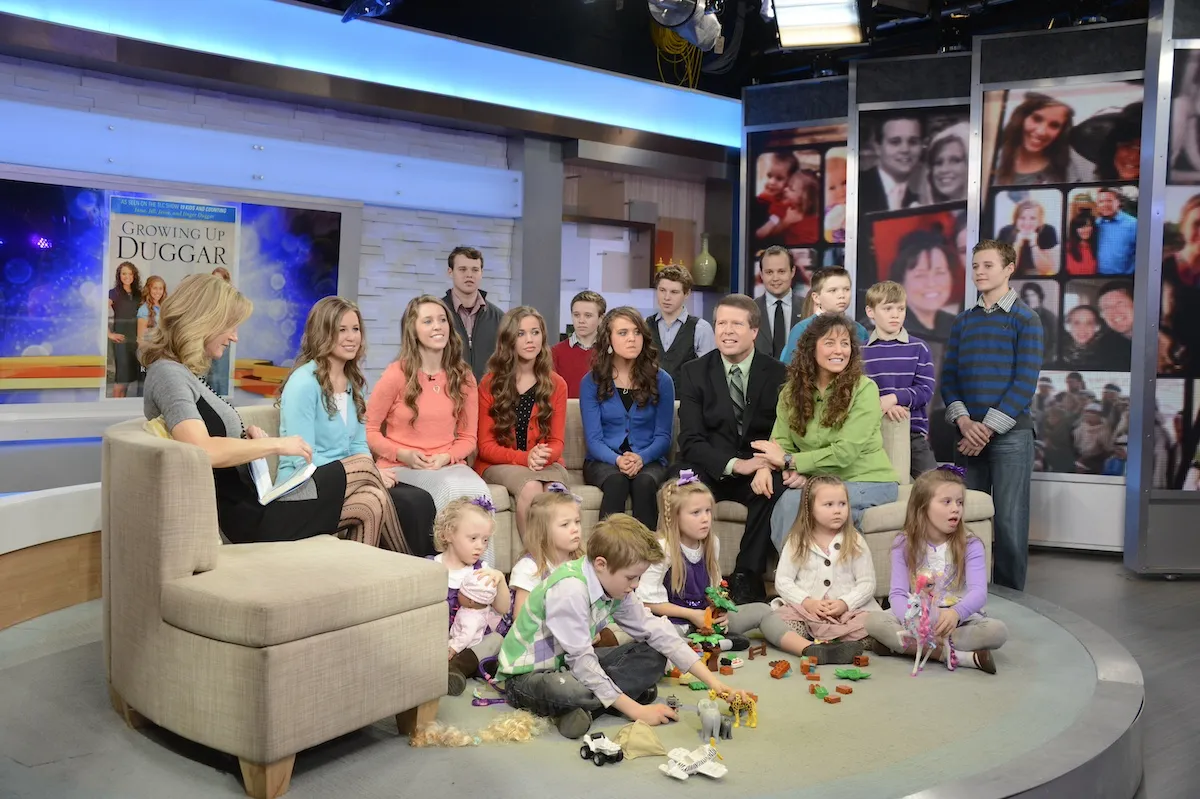 Members of the Duggar family on Good Morning America in 2014