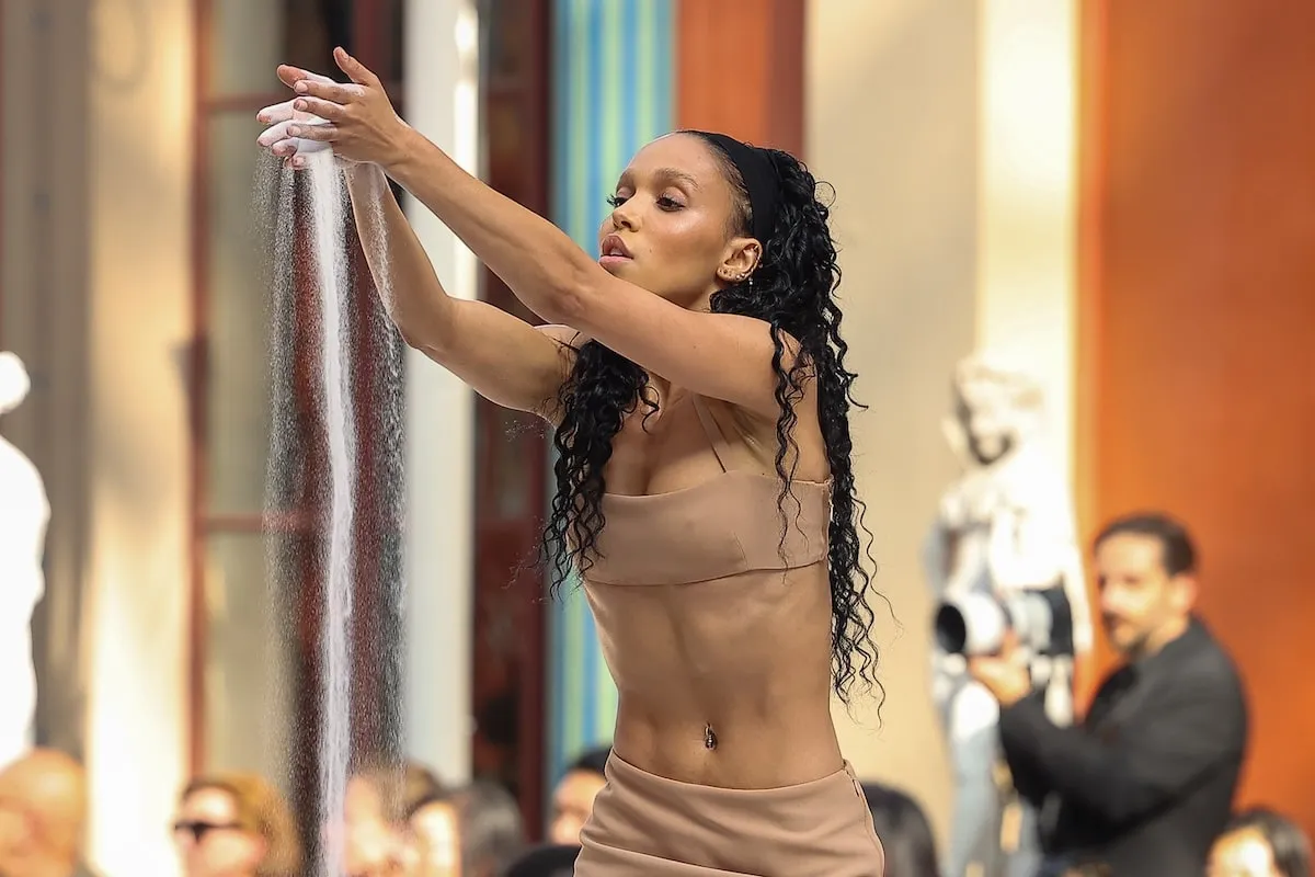 Singer FKA twigs performs during the Valentino Womenswear Spring/Summer 2024 show