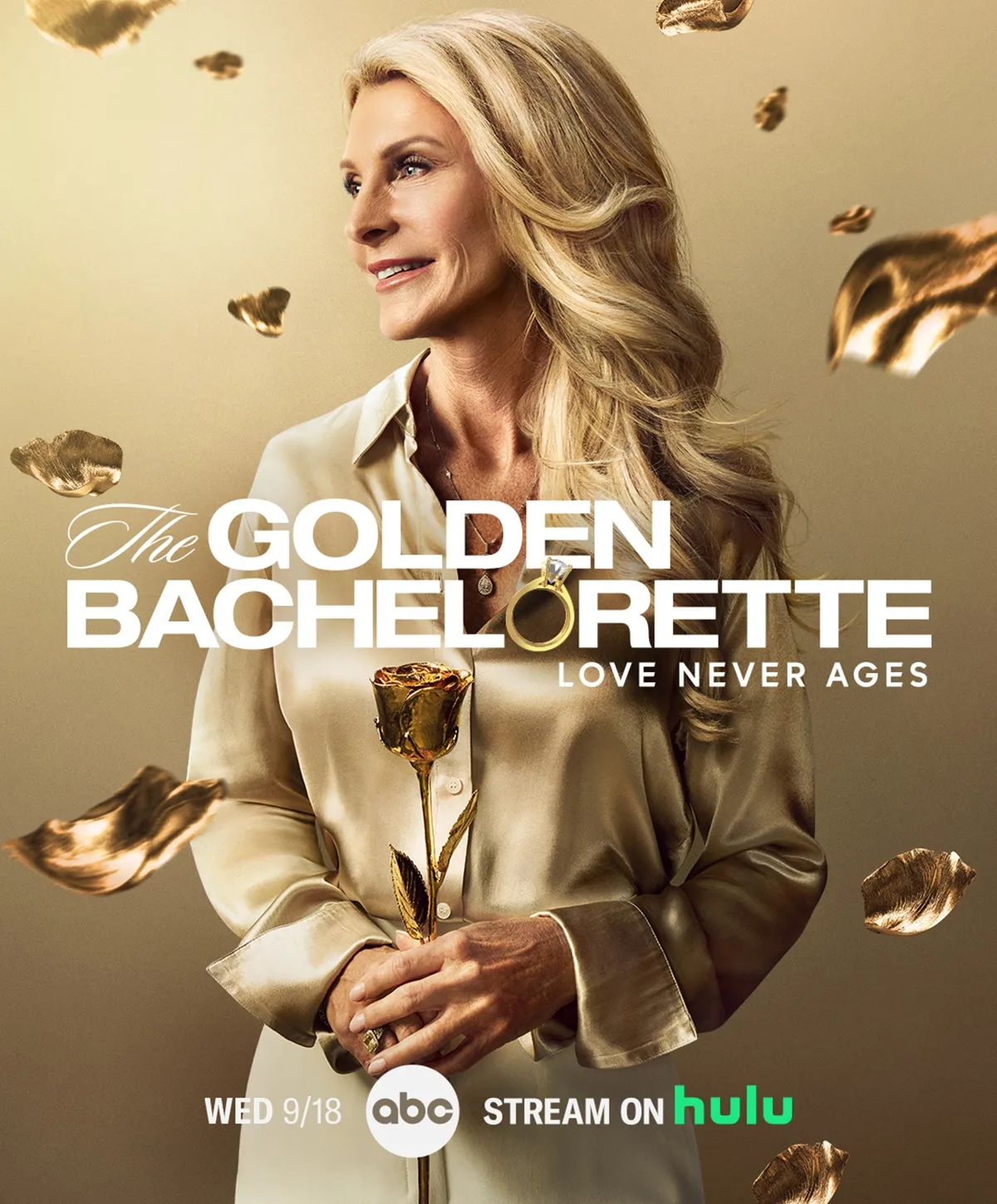 Joan Vassos in promotional art for 'The Golden Bachelorette'