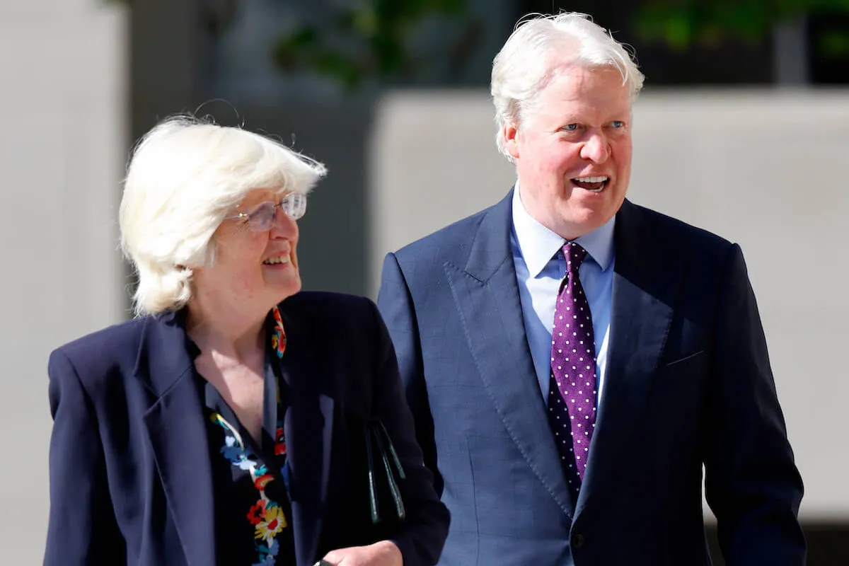 Lady Jane Fellowes, whose husband Robert Fellowes died, with Charles, Earl Spencer, at the Invictus Games anniversary.