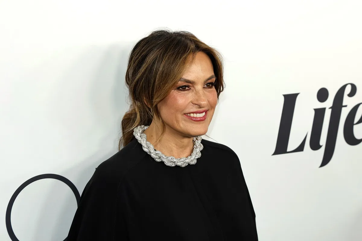 Mariska Hargitay attends Variety's 2024 Power of Women: New York event in a black shirt.