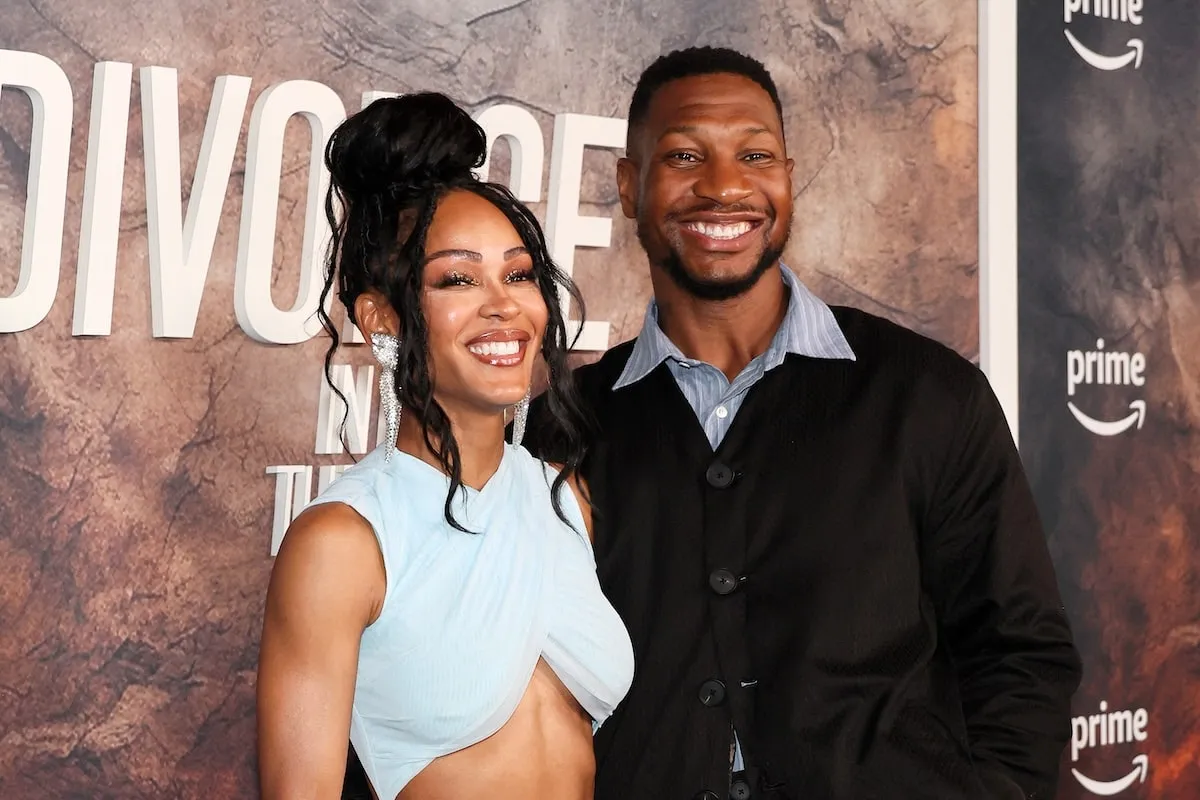 Couple Meagan Good and Jonathan Majors attend Tyler Perry's "Divorce In The Black" New York Premiere