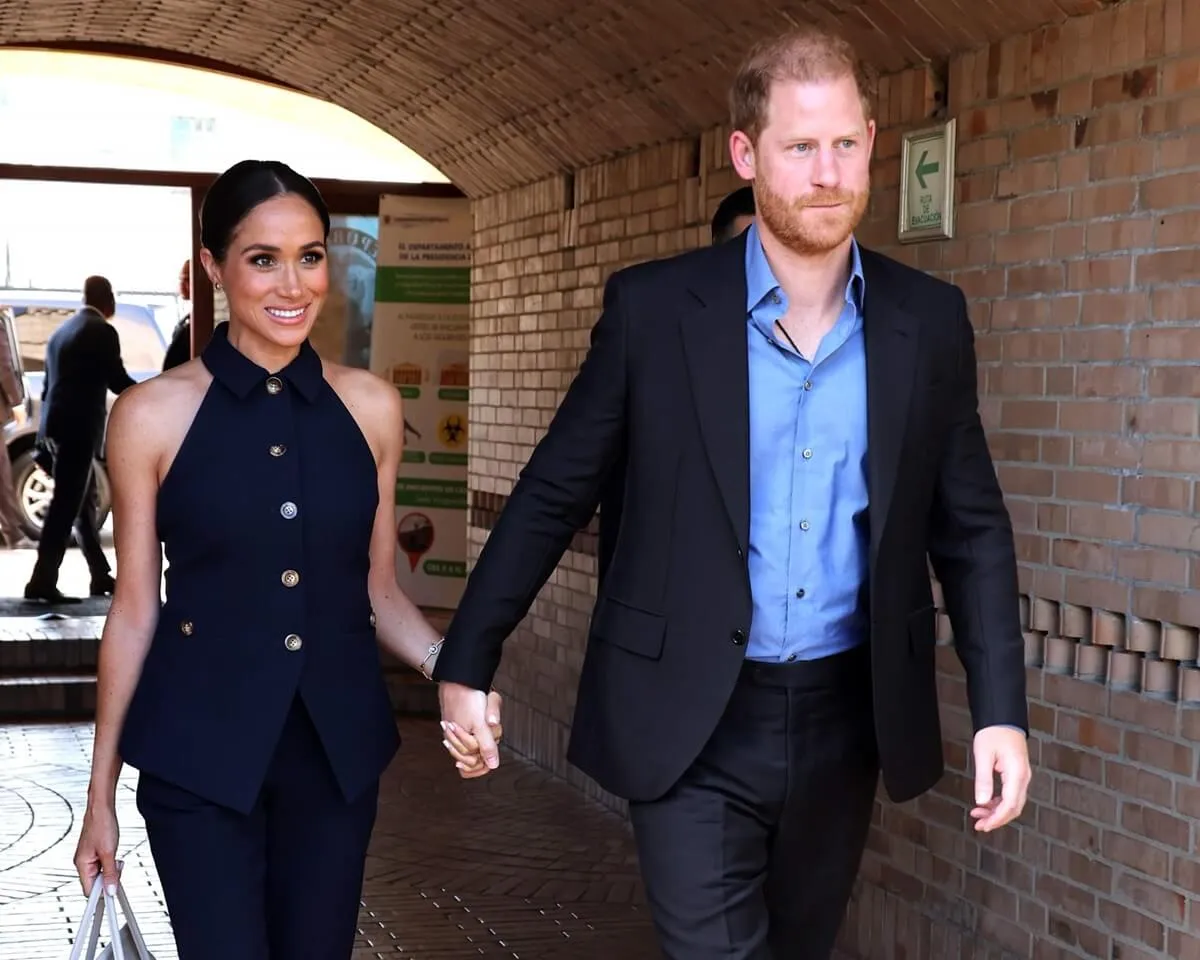 Meghan Markle and Prince Harry arrive in Bogota, Colombia