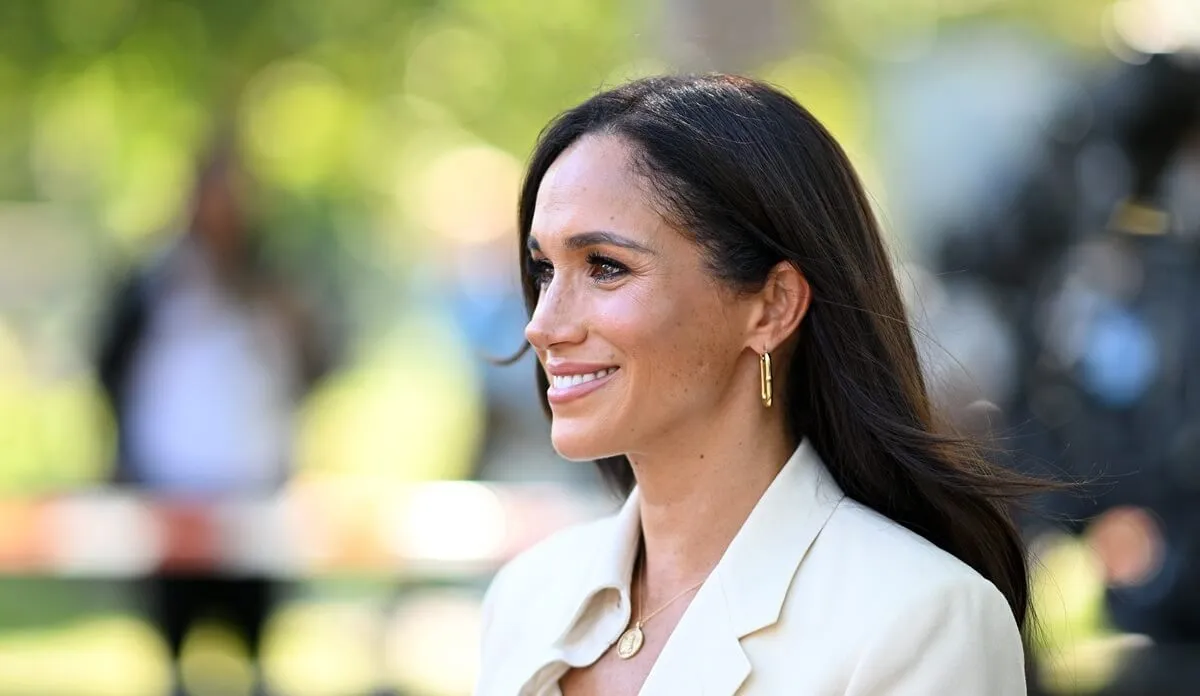 Meghan Markle smiles during day six of the Invictus Games Düsseldorf