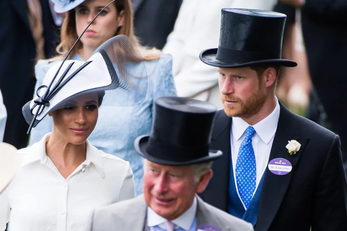Meghan Markle, who said she hasn't 'scraped the surface' of talking about her mental health as a working royal, with Prince Harry and King Charles