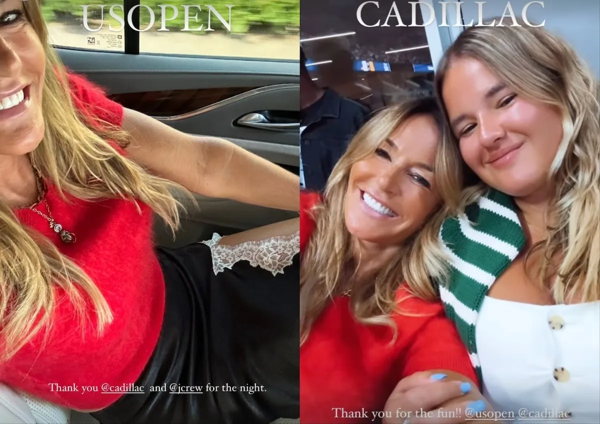 Bravo star Kelly Bensimon smiles with her daughter at the 2024 US Open