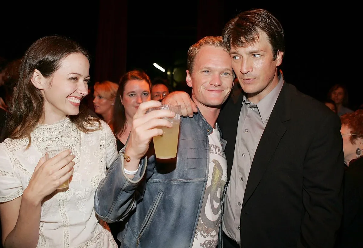 Neil Patrick Harris and Nathan Fillion pose at the Universal Pictures' premiere of "Serenity" after party.