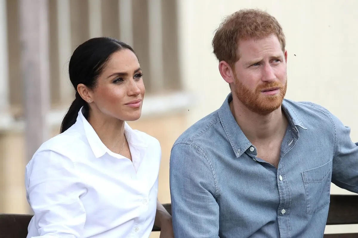 Prince Harry and Meghan Markle during their visit to Dubbo, Australia